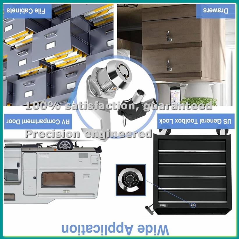 Cabinet Lock Key - Tool Box Lock with Key,5/8In Cabinet