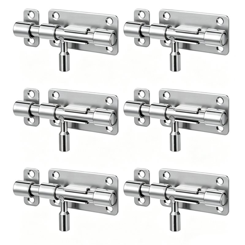Barrel Bolt Slide - ABRU-For Shed Barn Fence Garage 6Set