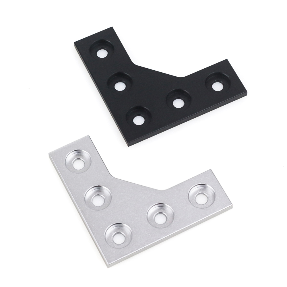 4Pcs/lot L Type 5 Holes 90 Deg - Joint Connector Bracket ulasan dan harga