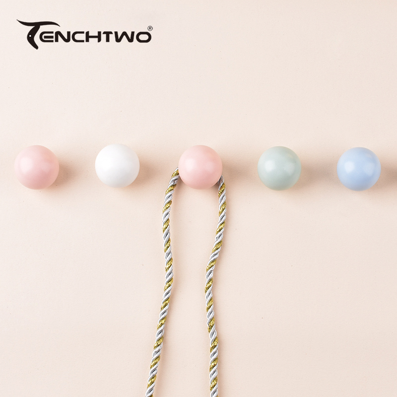 Round Ceramic Hook Clothes Han - Furniture Hardware Parts ulasan dan harga