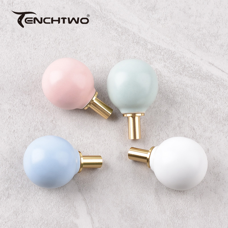 Round Ceramic Hook Clothes Han - Furniture Hardware Parts ulasan dan harga