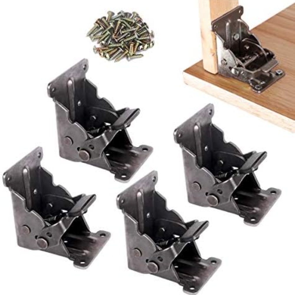 4pcs Heavy Duty Folding Bracke - Furniture Hardware For Legs ulasan dan harga