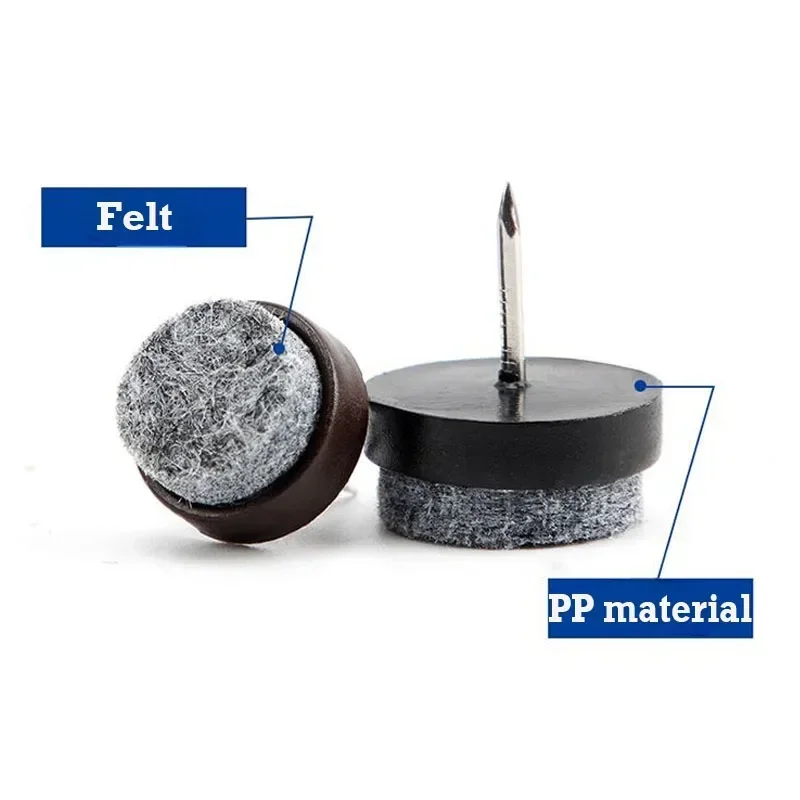 30pcs 14-28mm Plastic Felt Nai - Furniture Hardware For Legs ulasan dan harga