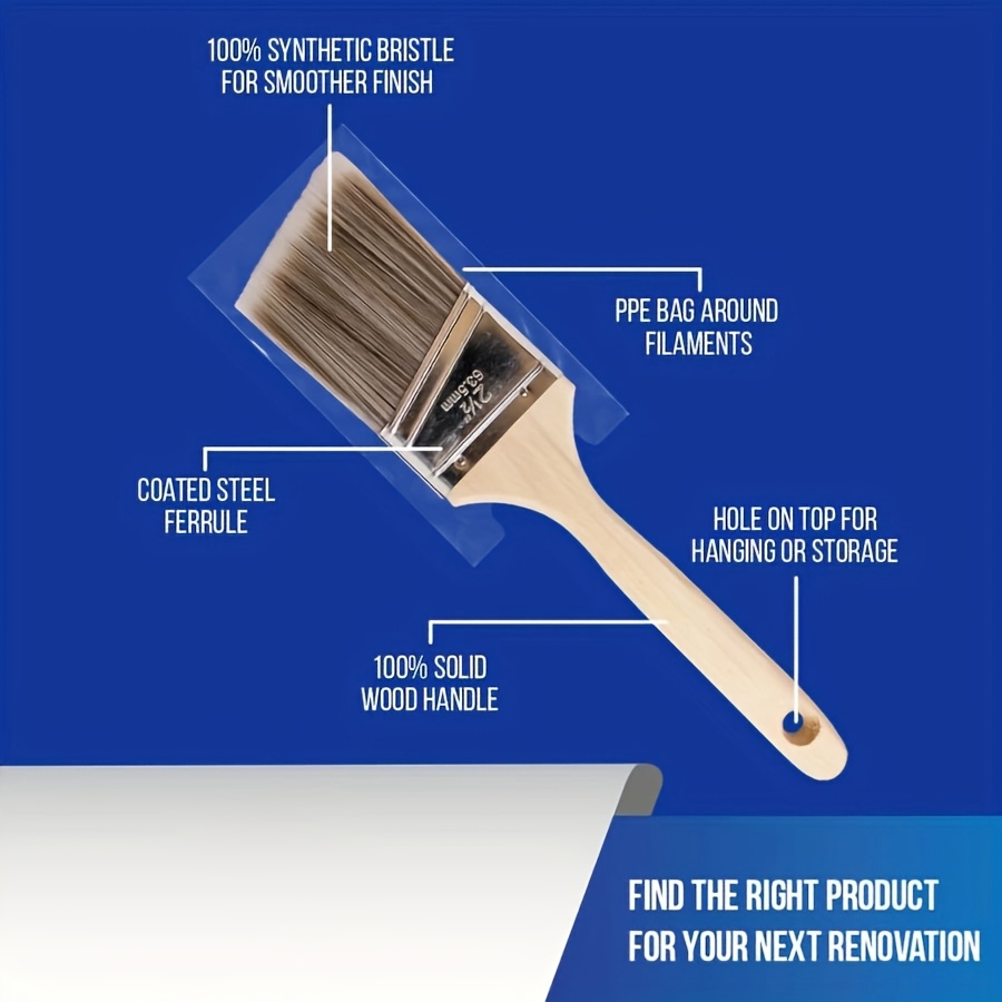 5Pcs High Quality Paint Brush  - Furniture Hardware Parts ulasan dan harga