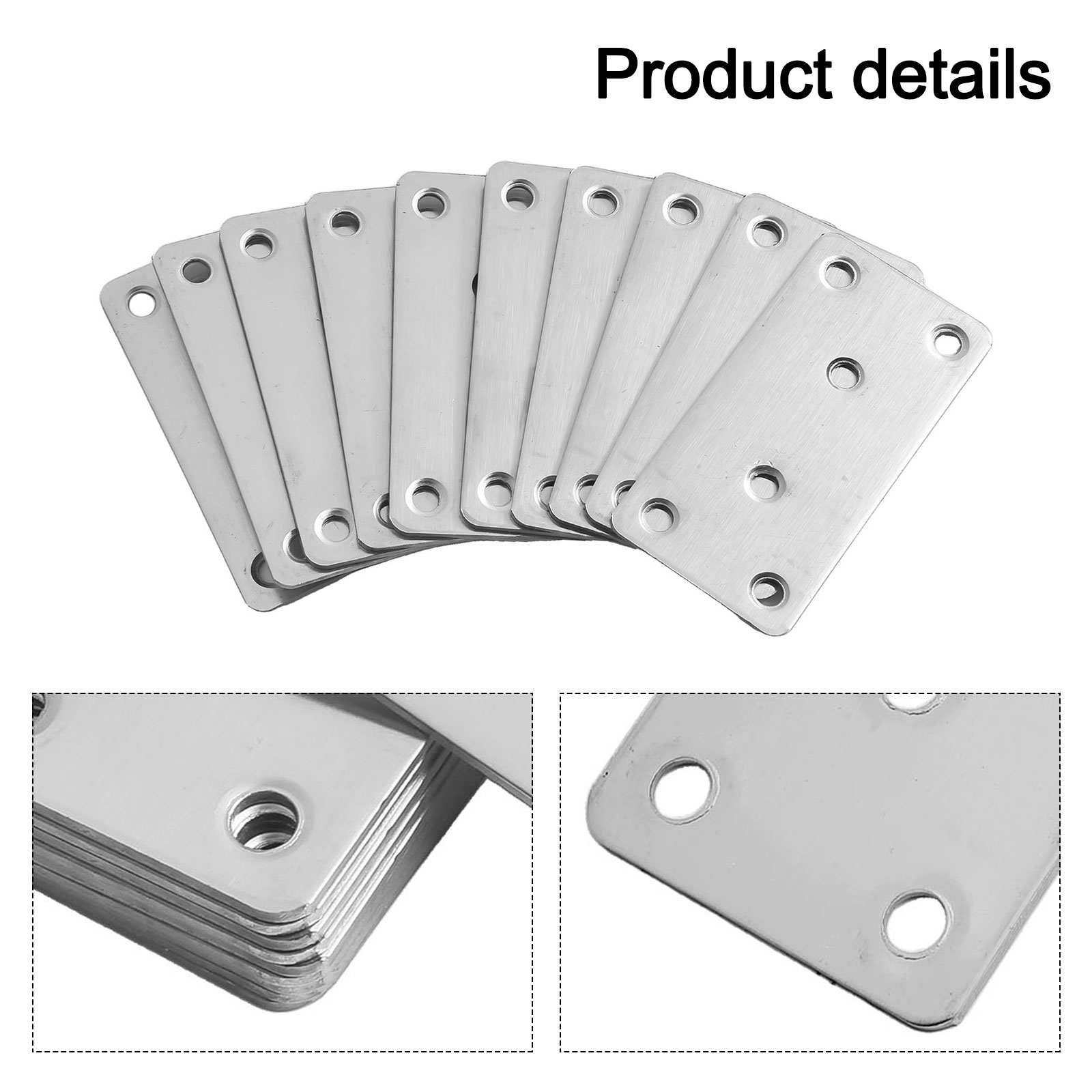 10pcs Stainless Steel Angle Co - Shelf Bracket Pair ulasan dan harga
