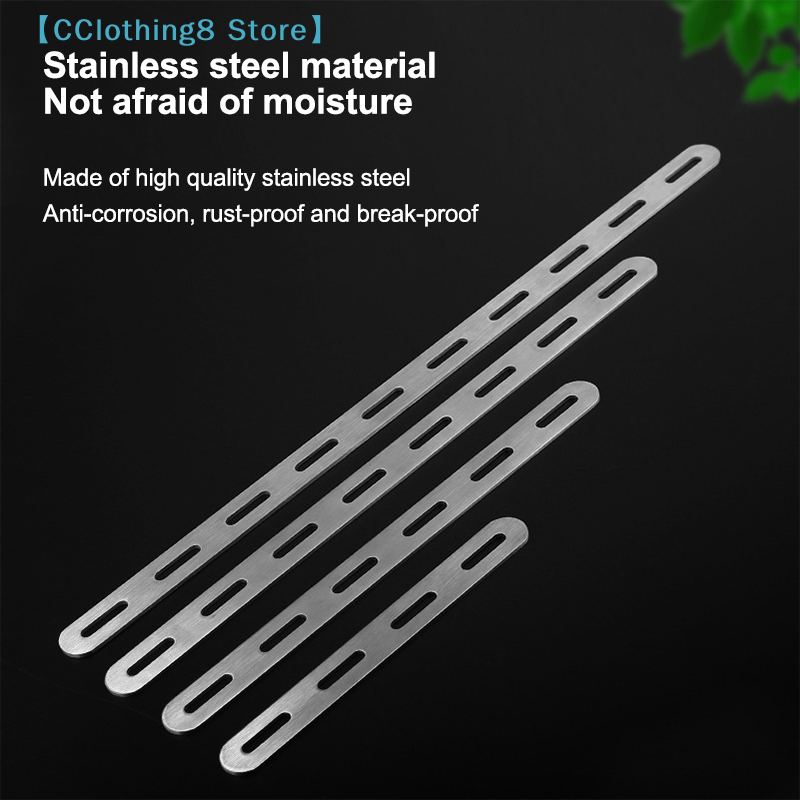Stainless Steel Flat Corner Br - Shelf Bracket Pair ulasan dan harga