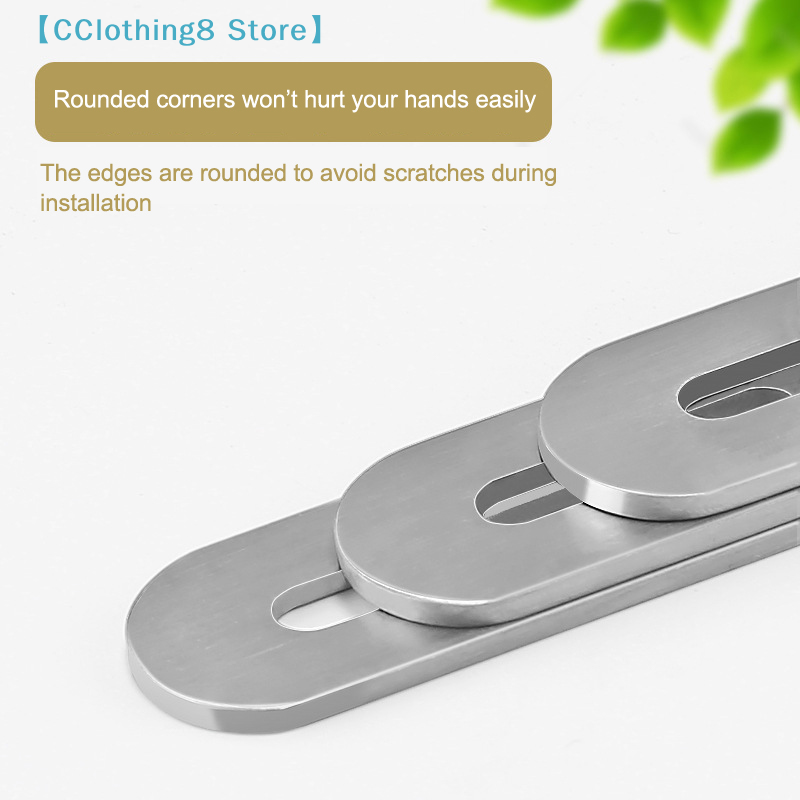 Stainless Steel Flat Corner Br - Shelf Bracket Pair ulasan dan harga