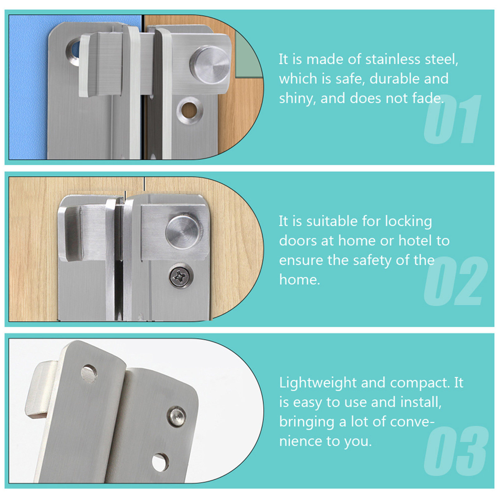Stainless Steel Barrel Bolt La - Barrel Bolt Slide ulasan dan harga