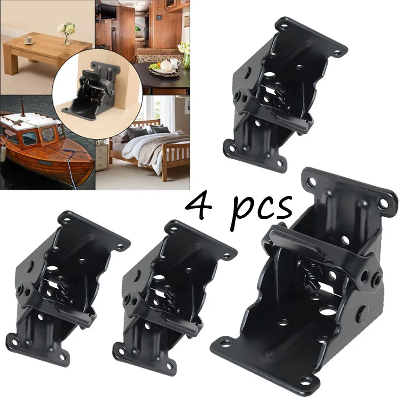 4pcs Iron Folding Support Fram - Furniture Hardware For Legs ulasan dan harga