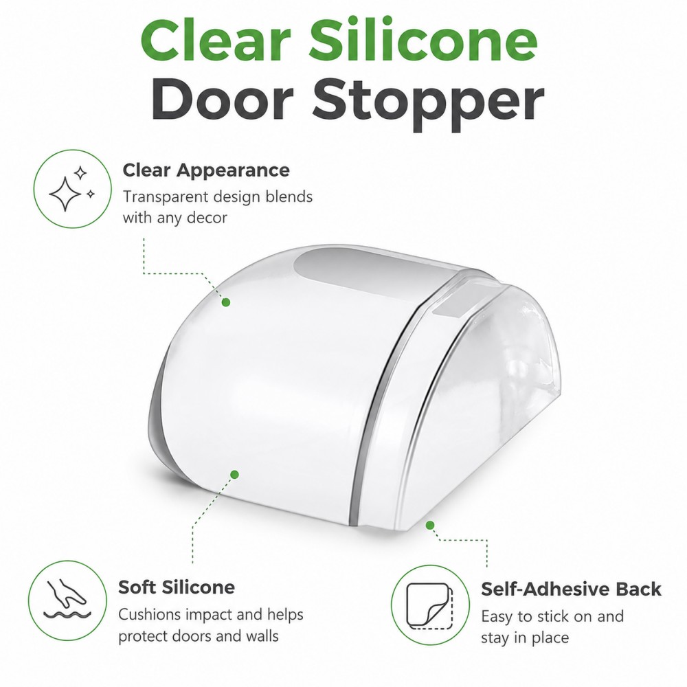 Transparent Silicone Doorstop  - Furniture Hardware Parts ulasan dan harga