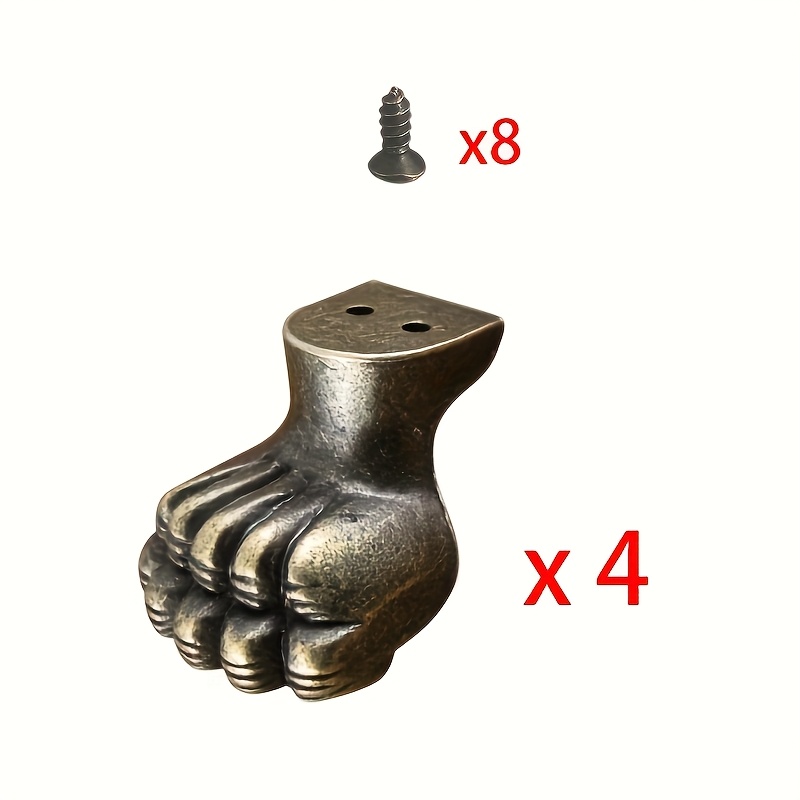 4pcs Antique Foot Brass Jewelr - Furniture Hardware For Legs ulasan dan harga