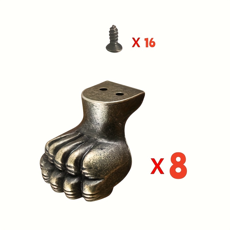 8pcs Antique Foot Brass Jewelr - Furniture Hardware For Legs ulasan dan harga