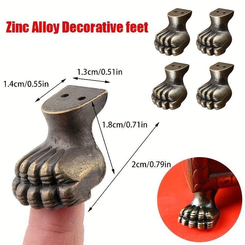8pcs Antique Foot Brass Jewelr - Furniture Hardware For Legs ulasan dan harga