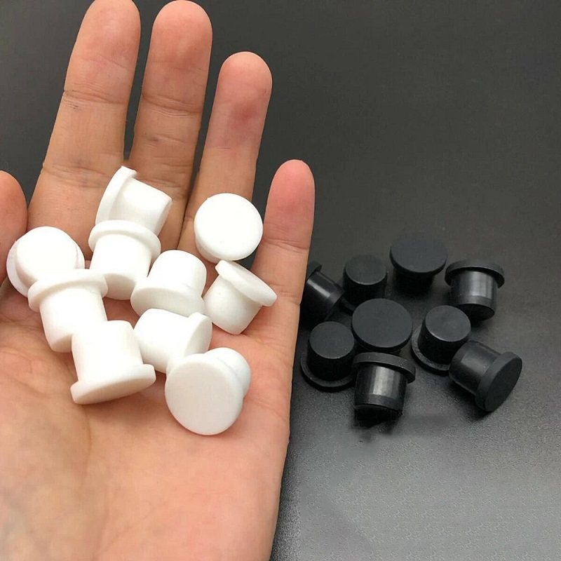 Black White Silicone Solid Plu - Furniture Screw Type ulasan dan harga
