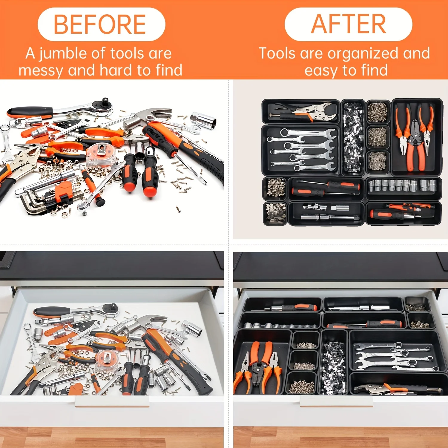 8/22/32pcs Tool Organizer Box  - Office Furniture Hardware ulasan dan harga