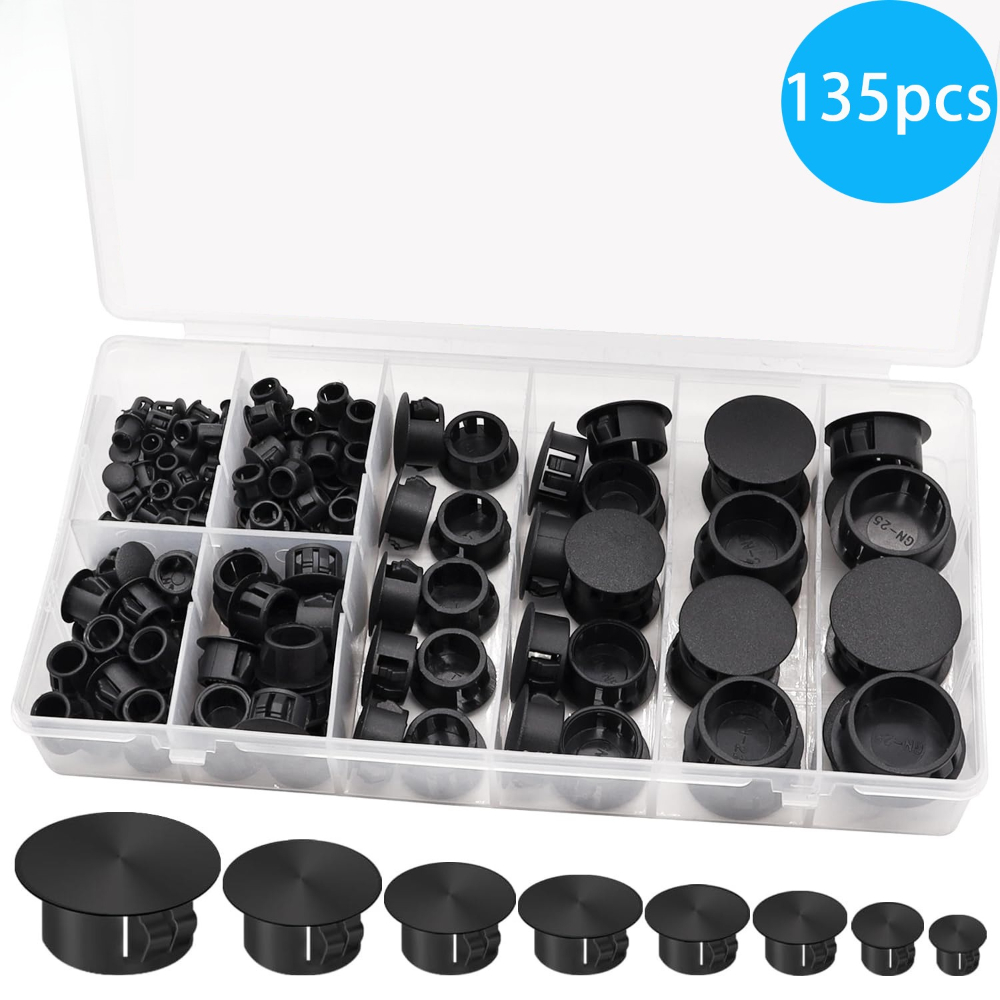 135pcs Black Cover Screw-type  - Furniture Screw Type ulasan dan harga