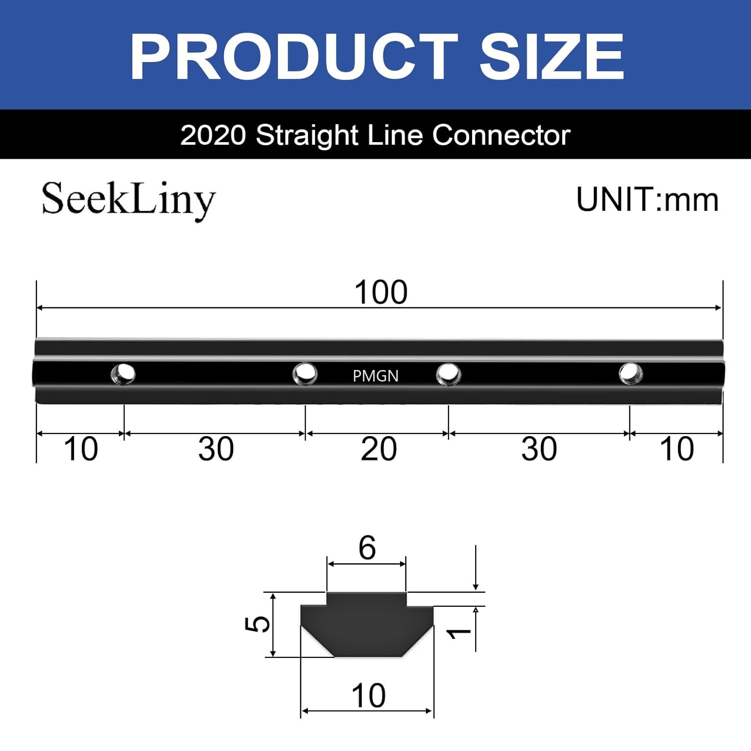 10pcs 2020 Staight Connector C - Joint Connector Bracket ulasan dan harga