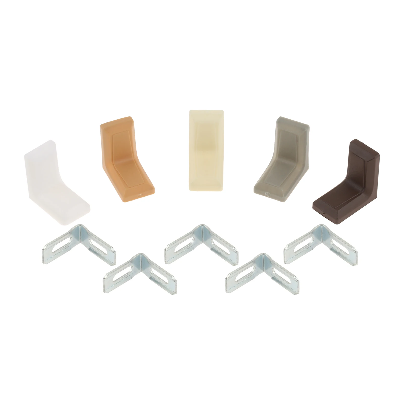 20Pcs 90 Degrees L Shape Corne - Shelf Bracket Pair ulasan dan harga