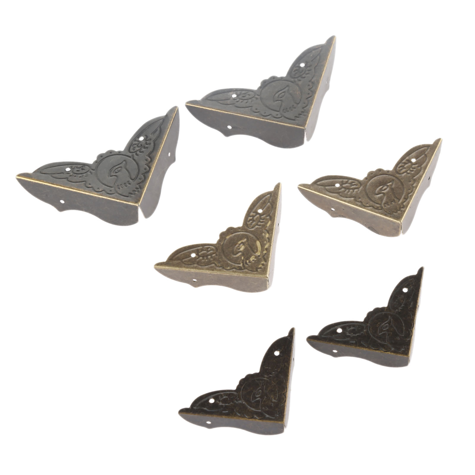 4Pcs Antique Brass Corner Brac - Furniture Hardware For Legs ulasan dan harga