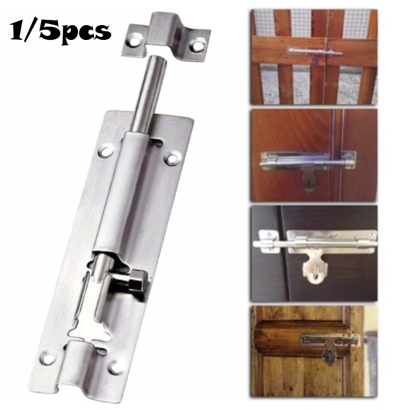 1/5pcs Stainless Steel Door Bo - Barrel Bolt Slide ulasan dan harga