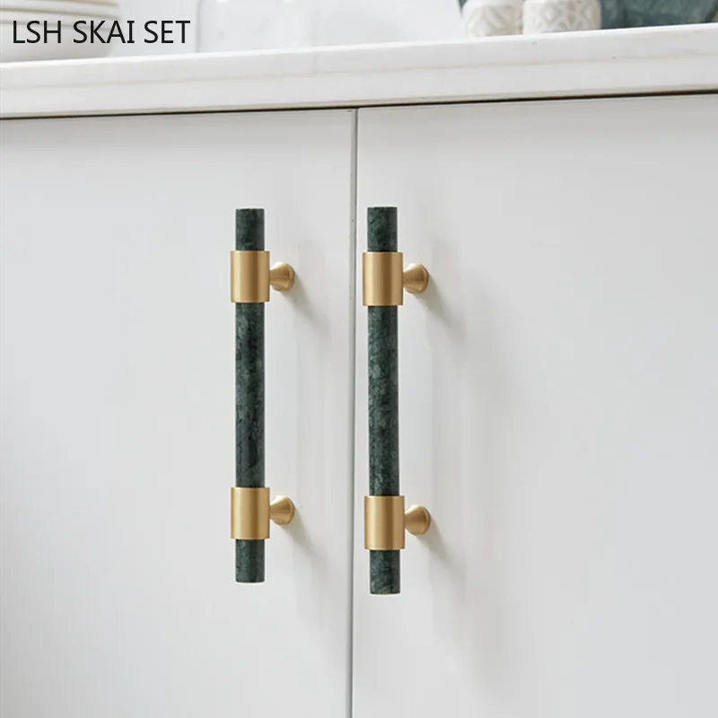 1Pc Marble Brass Handle Nordic - Furniture And Hardware Supplies ulasan dan harga