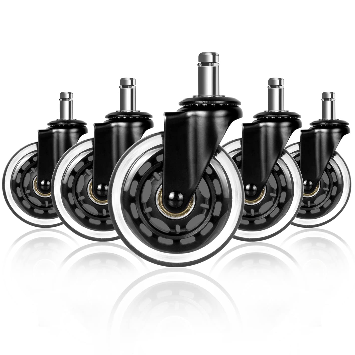 5PCS Universal Mute Caster 50K - Office Furniture Hardware ulasan dan harga